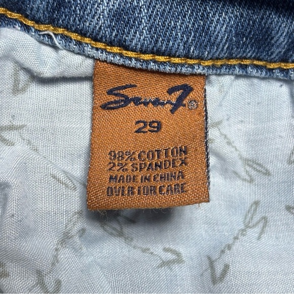 Seven7 Jeans Womens 29 Sexy Flare Distressed Bell Bottoms Stretch Regular BOHO - Picture 3 of 7